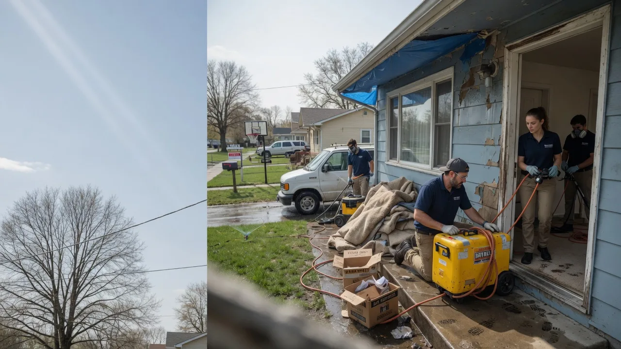 Basement Flood Cleanup in Elwin, IL near me